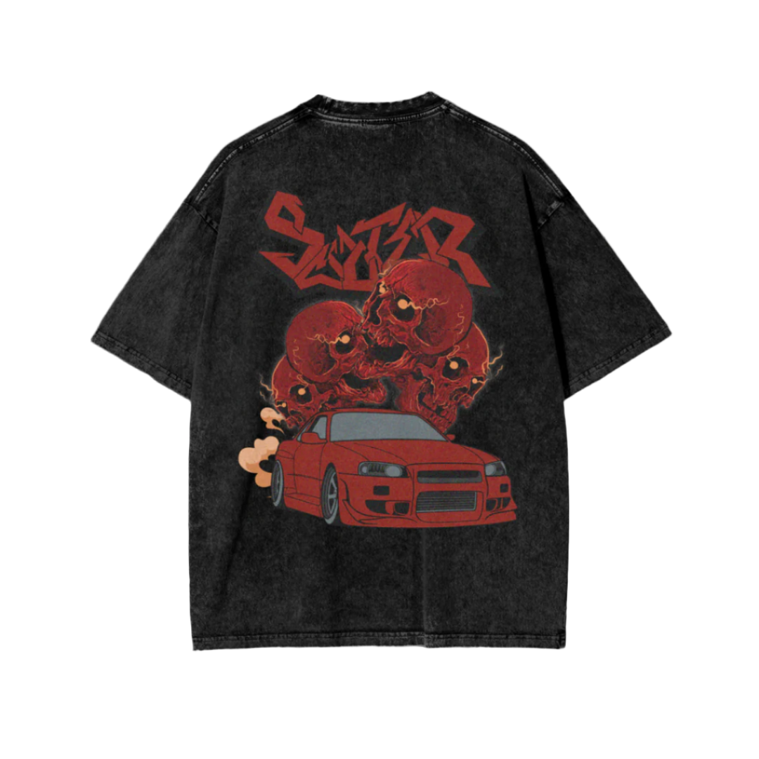 Washed R34 Skulls Tee