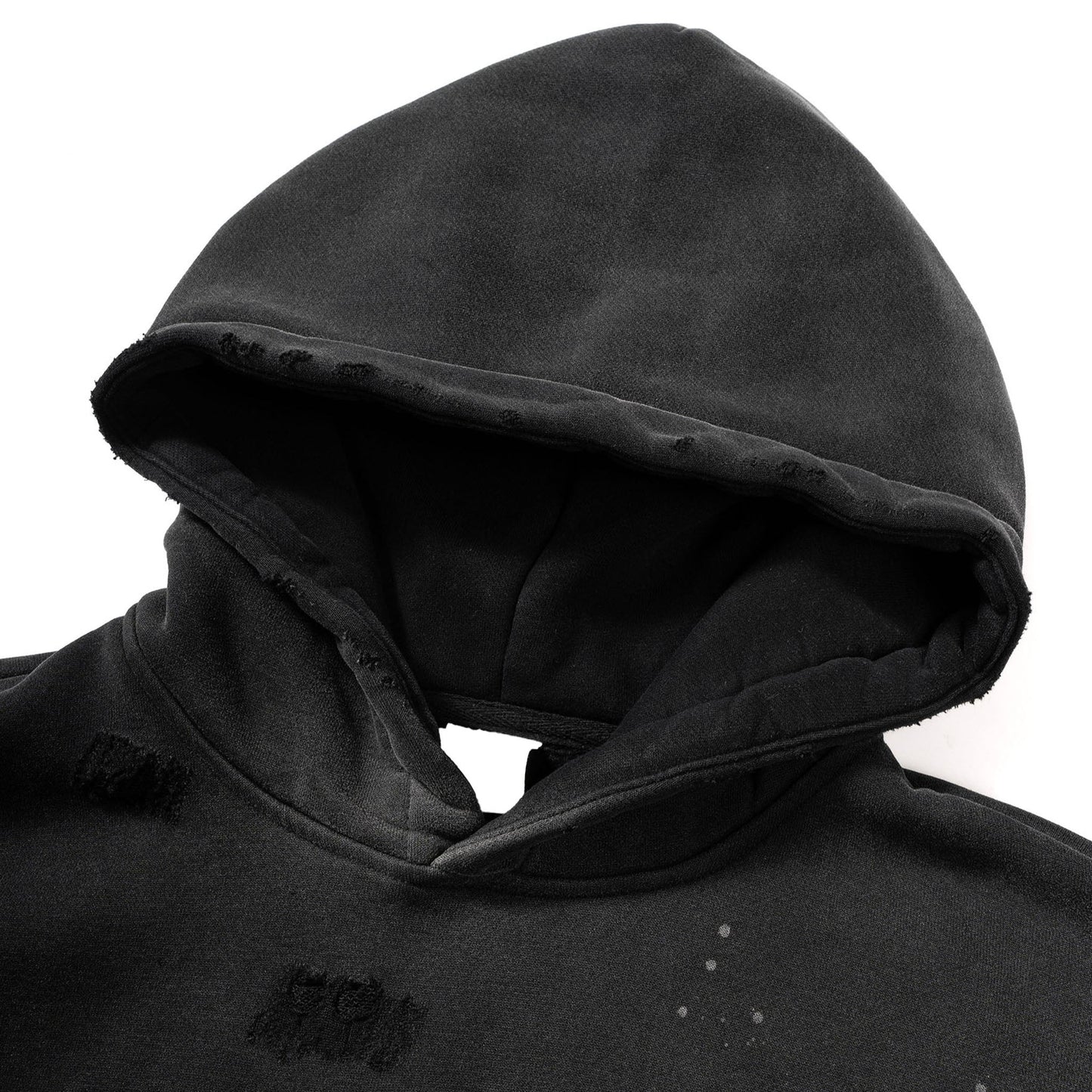 Skulls R34 Vintage Wash Frayed Hoodie