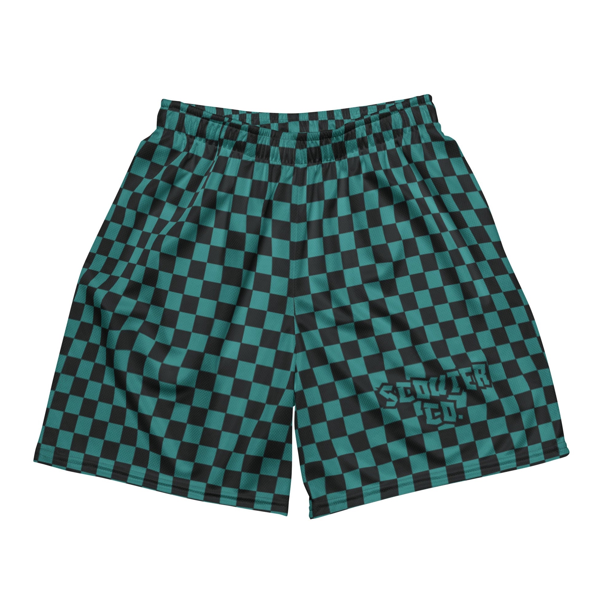 Checkered Scouter Shorts - Green - SCOUTER.CO