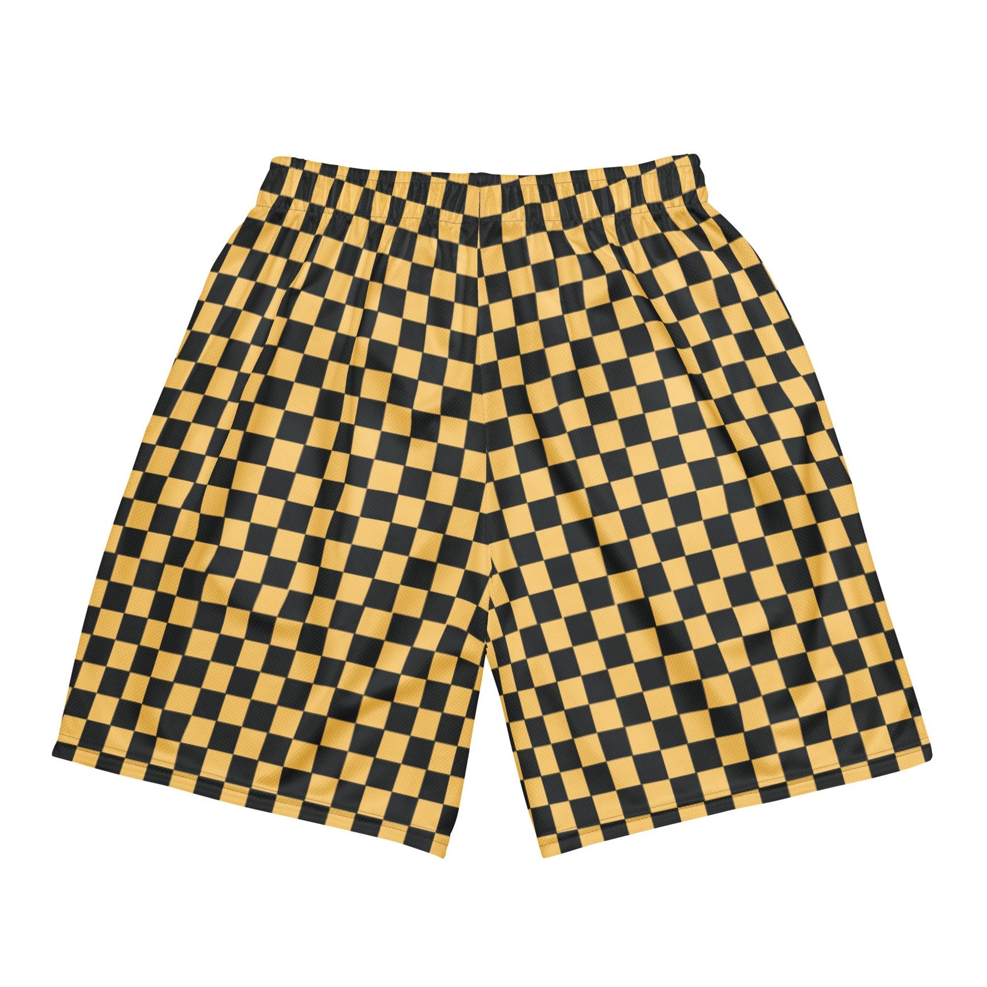 Checkered Scouter Shorts - Yellow - SCOUTER.CO