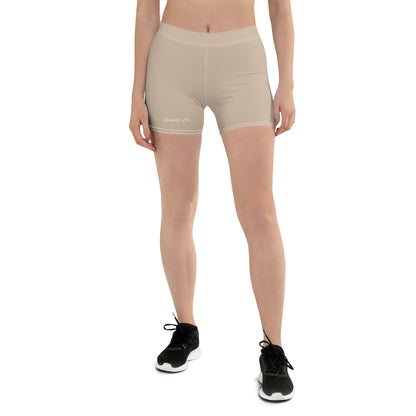 Cloud 9 Biker Shorts - Tan - SCOUTER.CO