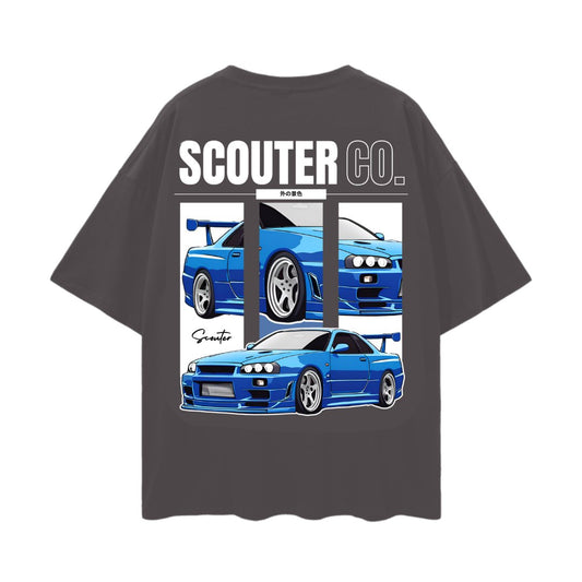 GTR R34 Oversized Tee - SCOUTER.CO