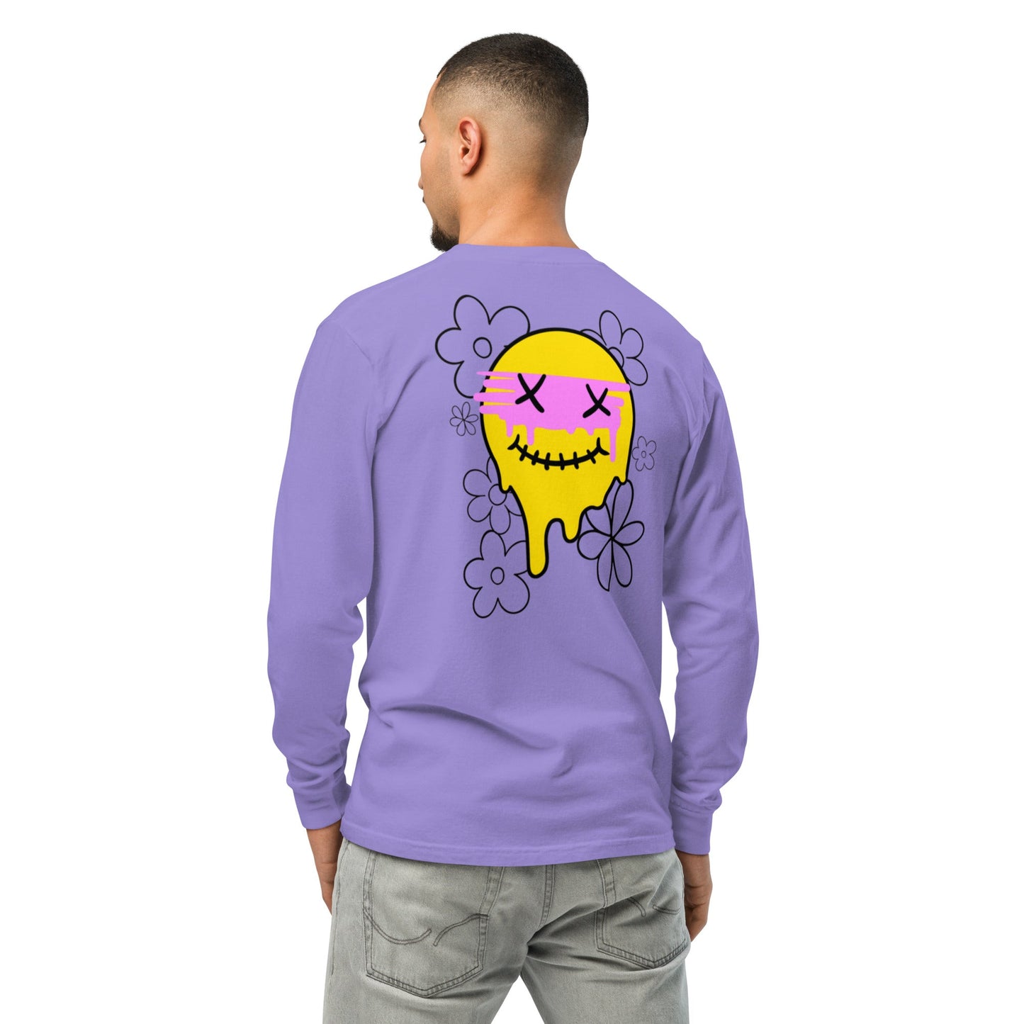 Men's Long Sleeve Smiley Shirt - SCOUTER.CO