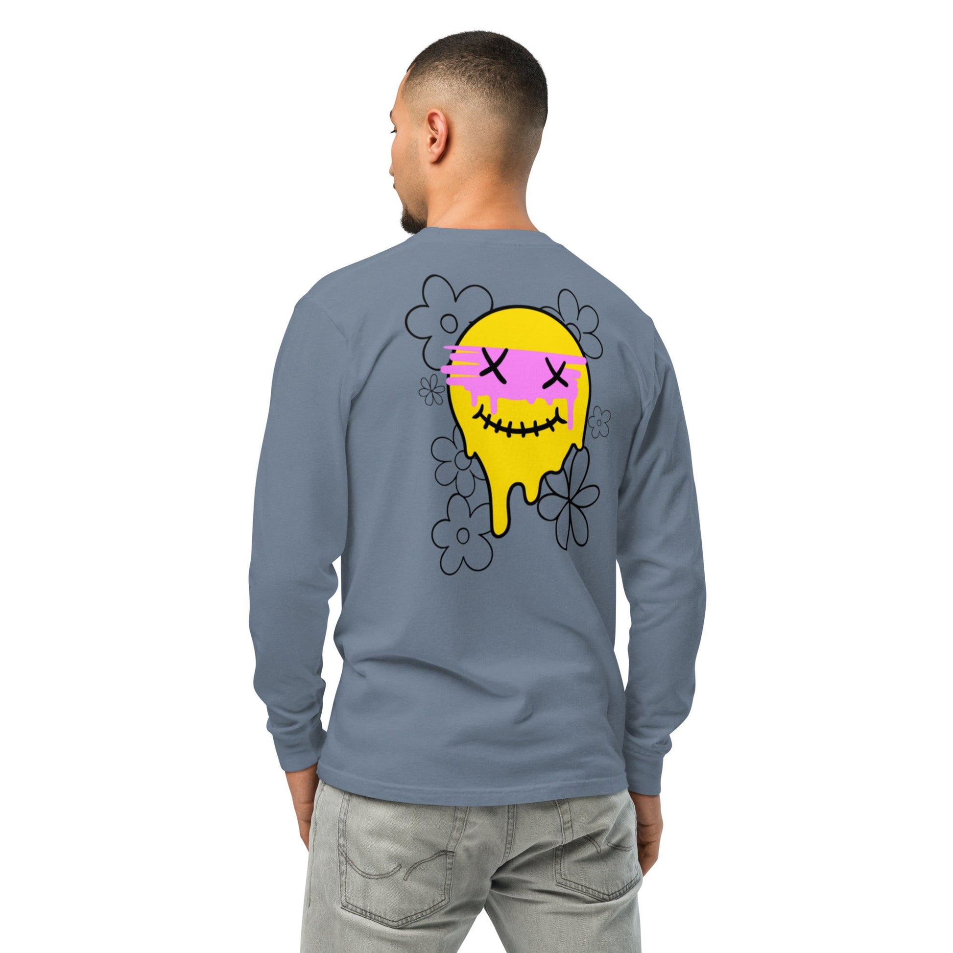 Men's Long Sleeve Smiley Shirt - SCOUTER.CO