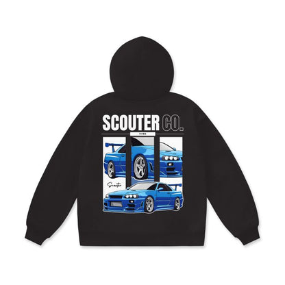 OVERSIZED LUX GTR R34 HOODIE - SCOUTER.CO