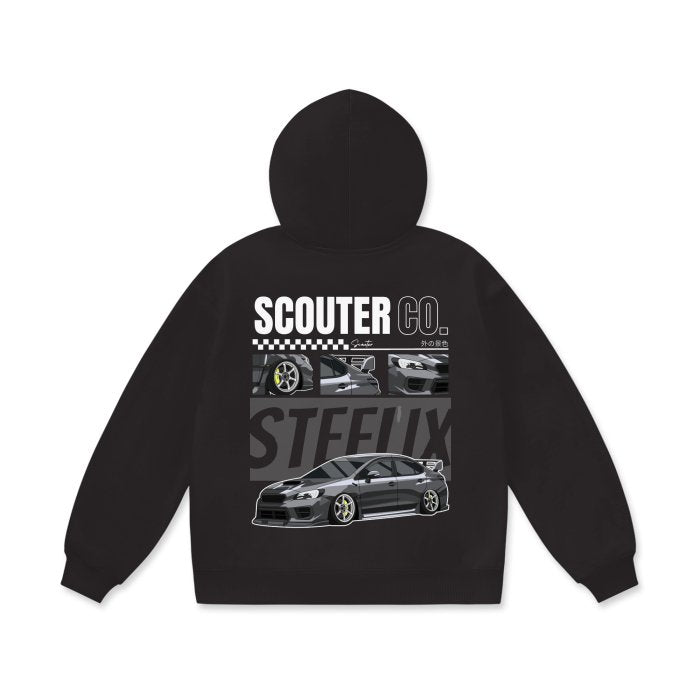 OVERSIZED LUX WRX STI HOODIE - STEELIX - SCOUTER.CO