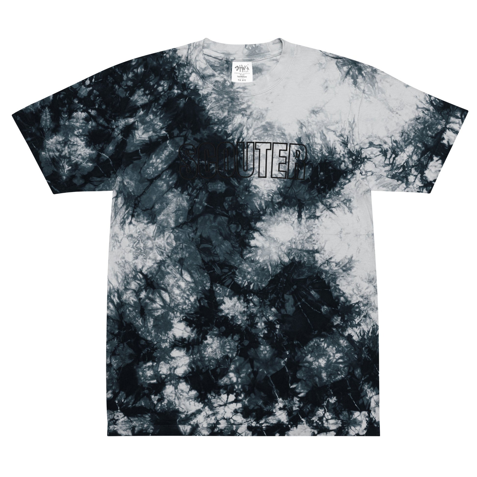 Oversized Tie - Dye "SCOUTER" T-Shirt - SCOUTER.CO