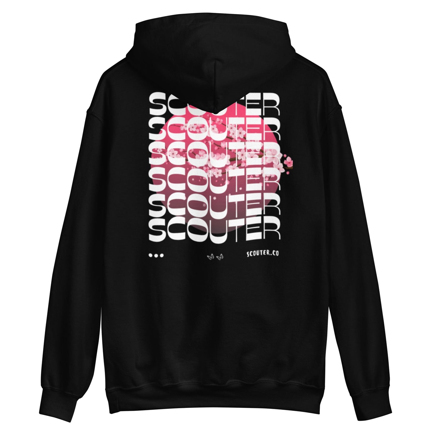 SCOUTER Cherry Blossom Hoodie - BLACK - SCOUTER.CO