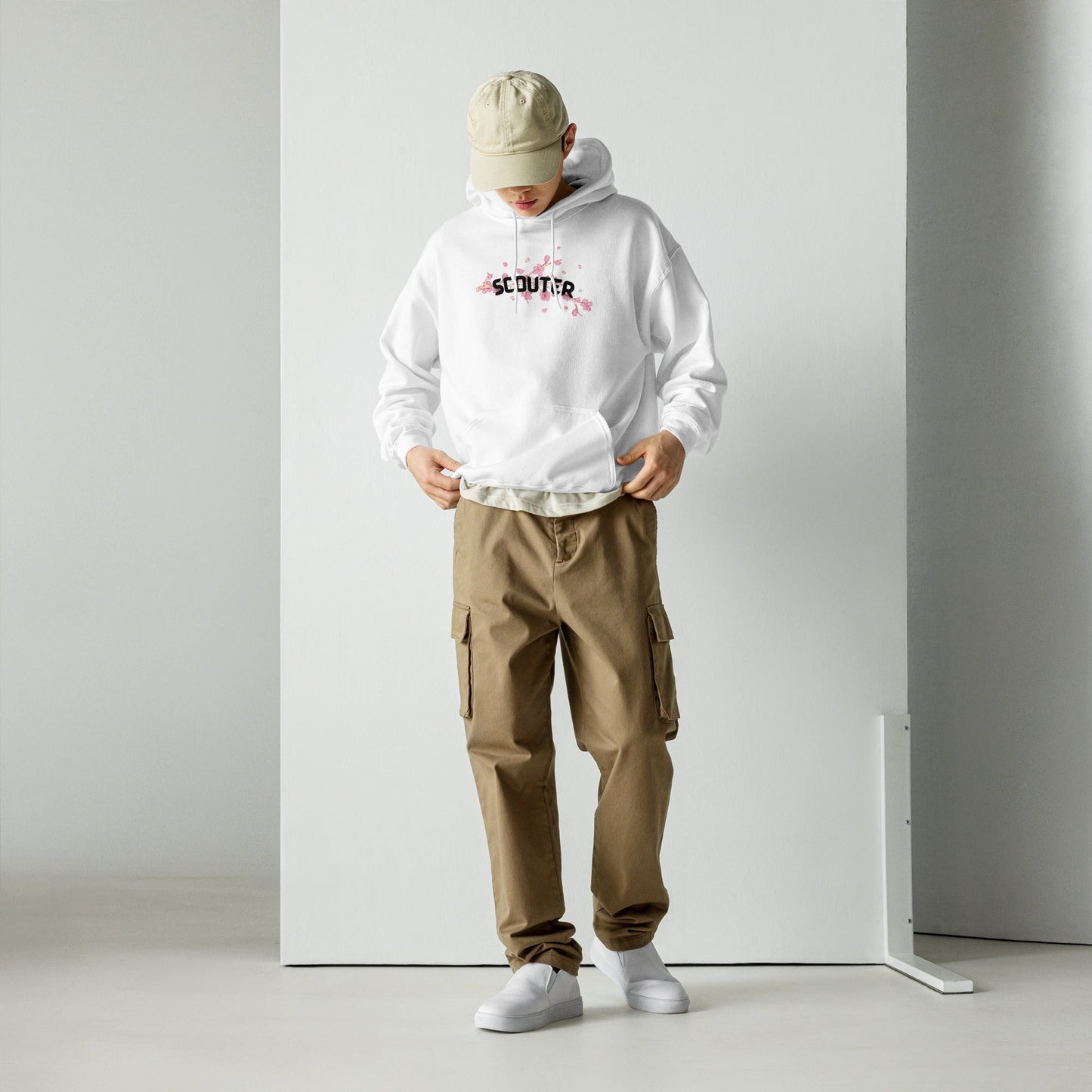 SCOUTER Cherry Blossom Hoodie - WHITE - SCOUTER.CO