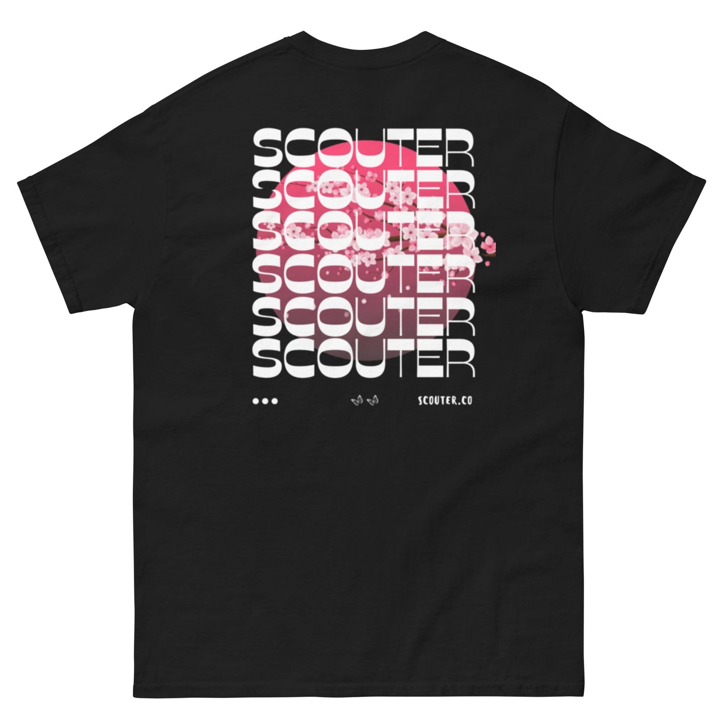 SCOUTER Cherry Blossom T-Shirt - BLACK - SCOUTER.CO