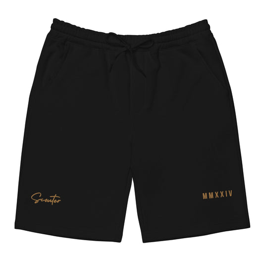 Signature "Scouter" Fleece Shorts - Black - SCOUTER.CO