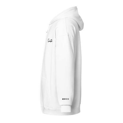 Signature "Scouter" Zip - Up Hoodie - White - SCOUTER.CO