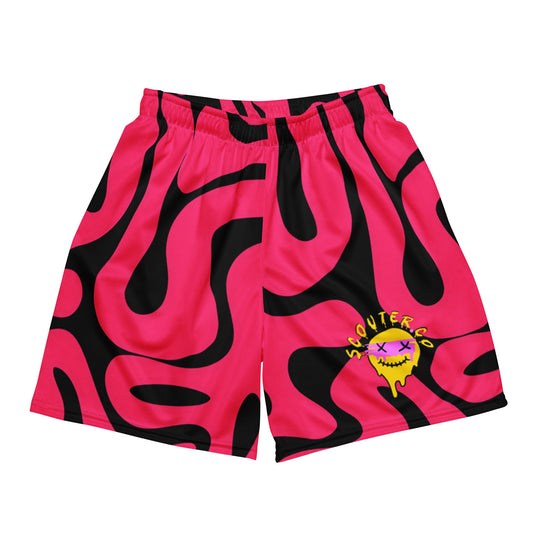 Trippy Smiley Shorts - RED - SCOUTER.CO